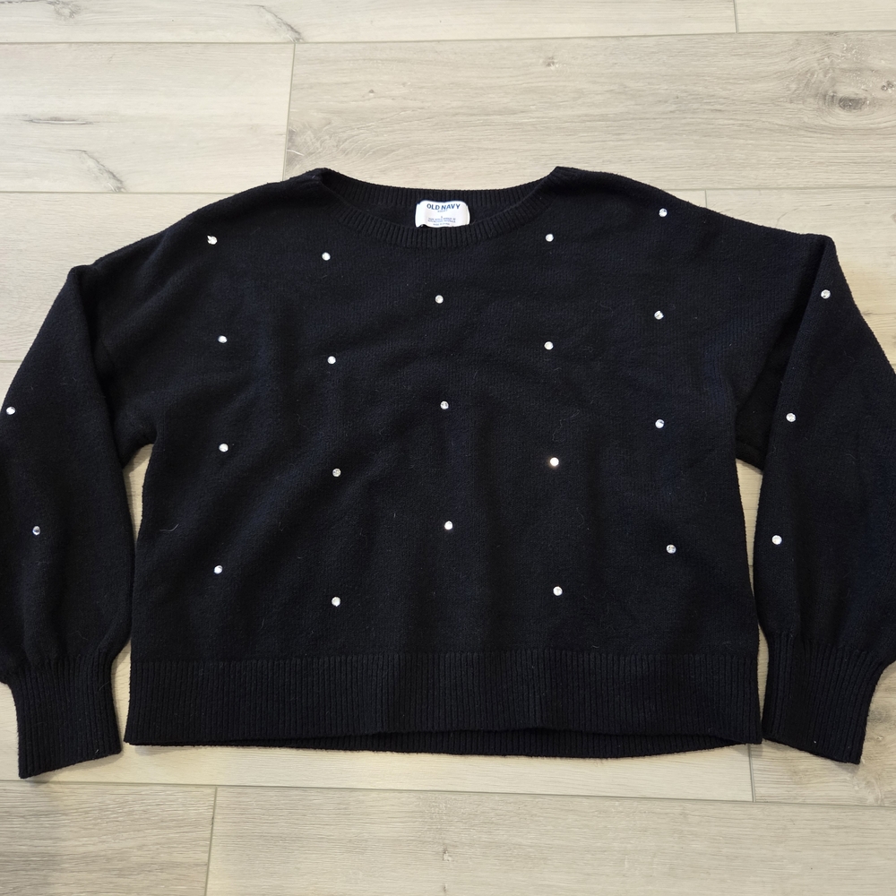 Black Sweater with Rhinestone studs